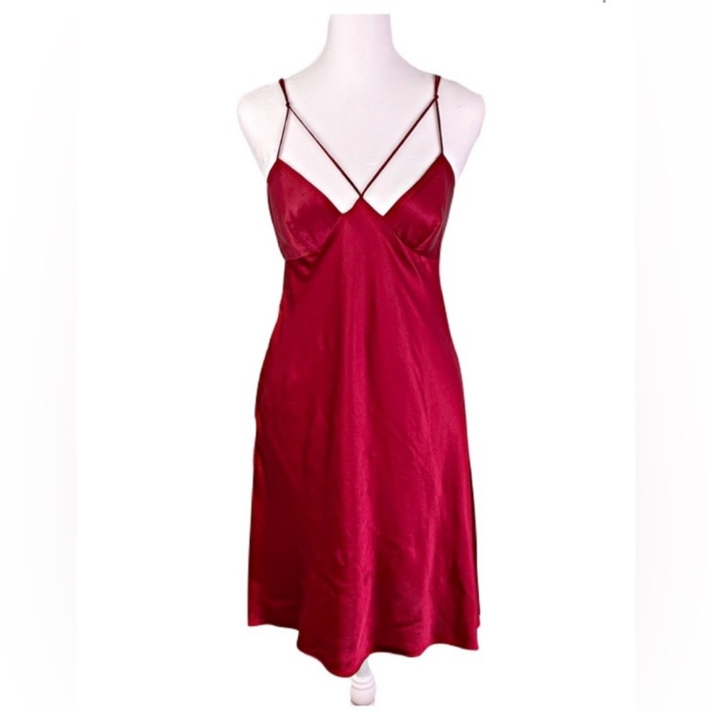 Vintage Victoria's Secret Silk Chemise dress 90s Small